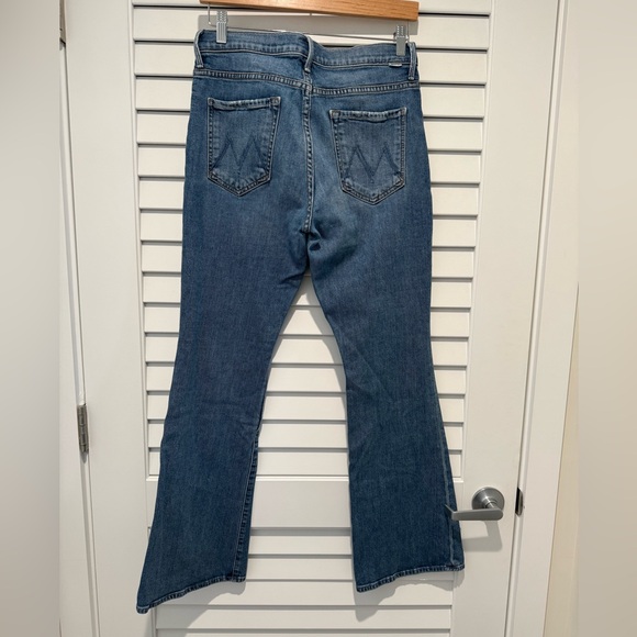 MOTHER The Weekender Blue Flare Leg Jeans - Picture 2 of 6